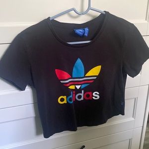 adidas crop tee